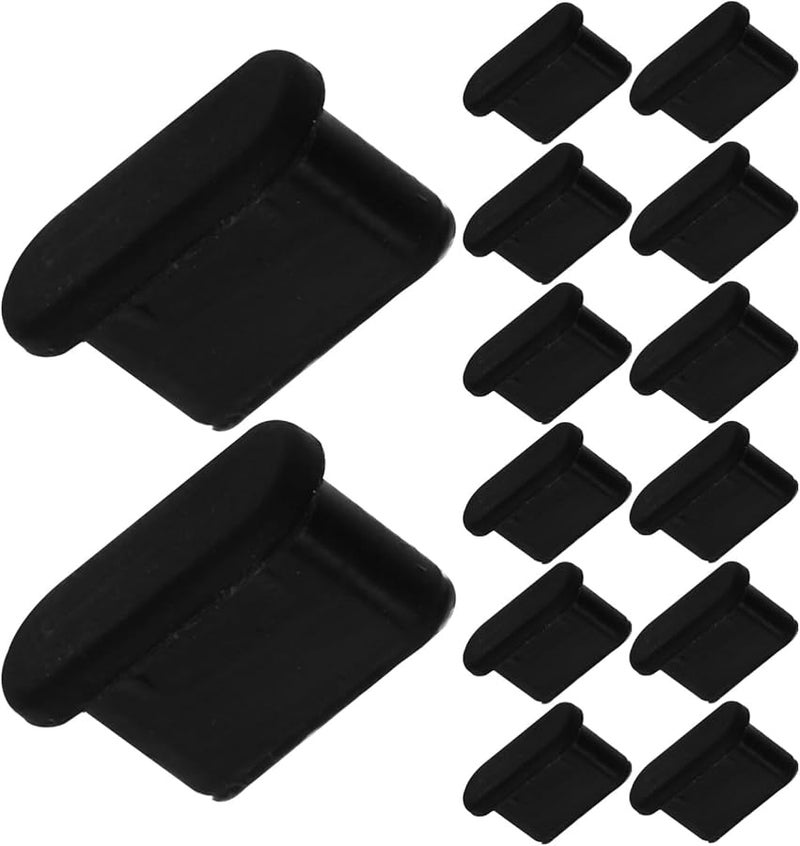 Black 100 Pcs USB C Port Dust Plugs Phone Speaker Dust Protector - Image 1